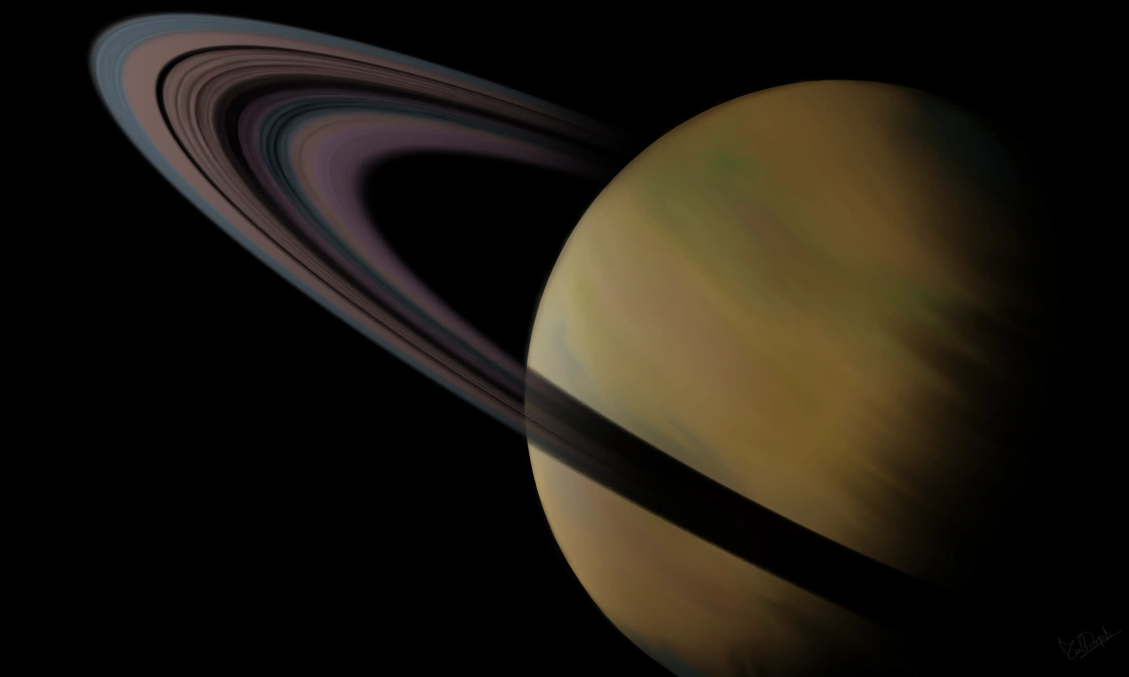 Drawing of Saturn