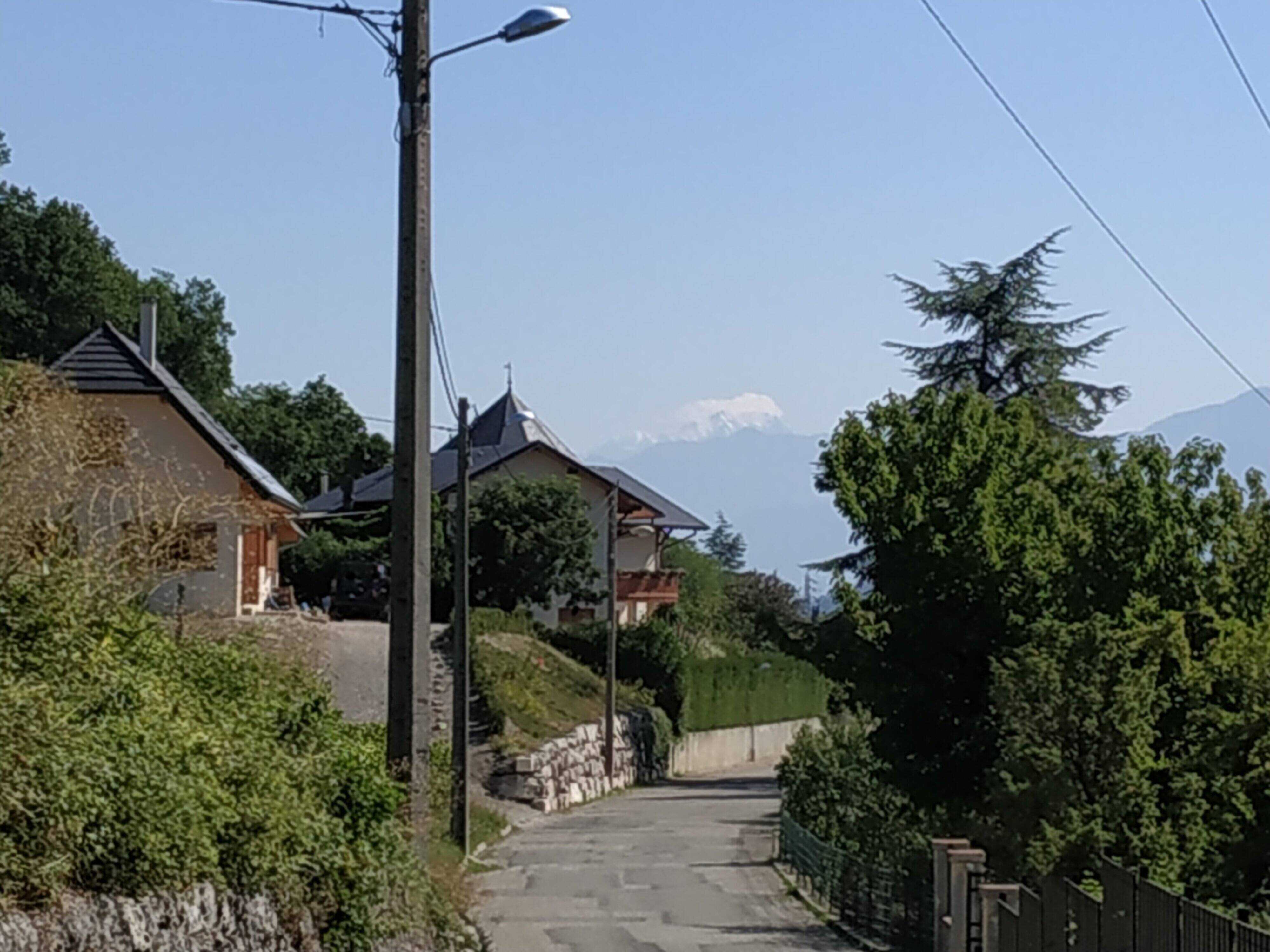 View towards Mont Blanc